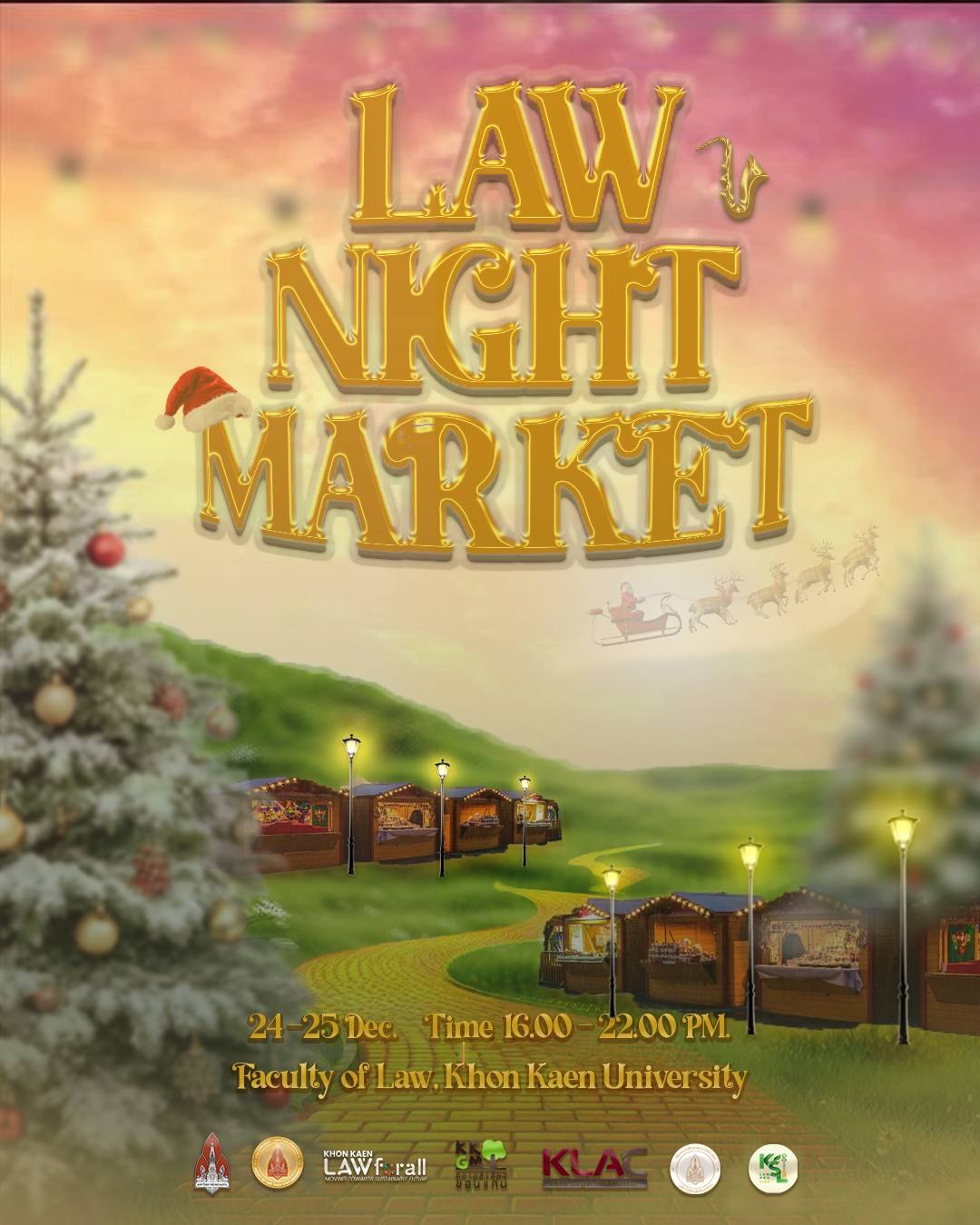 Law Night Market 2025 — มหาวิทยาลัยสีเขียวเพื่อความยั่งยืน
